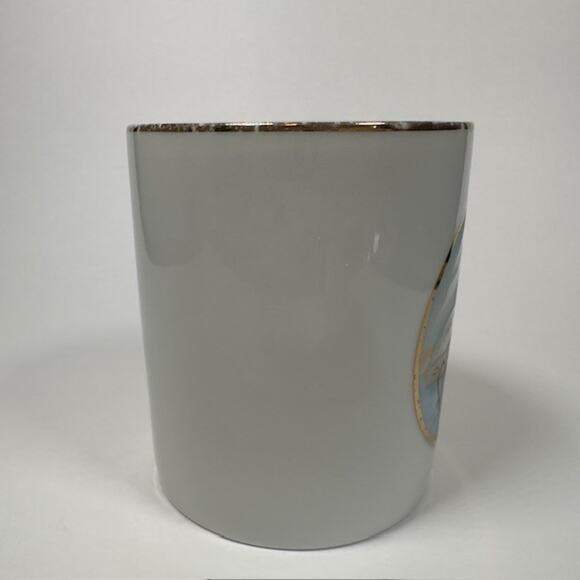 Lefton Japan Souvenir Mug/Cup Florida Egret Waterfowl Birds Gold Trim 1987 VTG - Picture 13 of 15